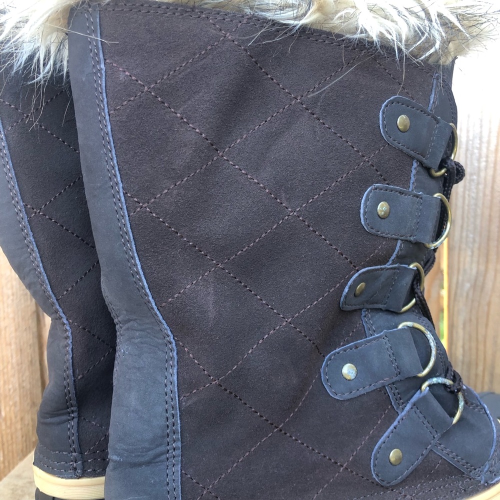 Khombu Izzie Women's Suede Winter Duck Boots Fur Wool Lined Size 9 BW1646 - Picture 9 of 12